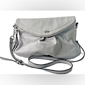 Authentic Juicy Couture Gray & Blue Flap Crossbody Purse